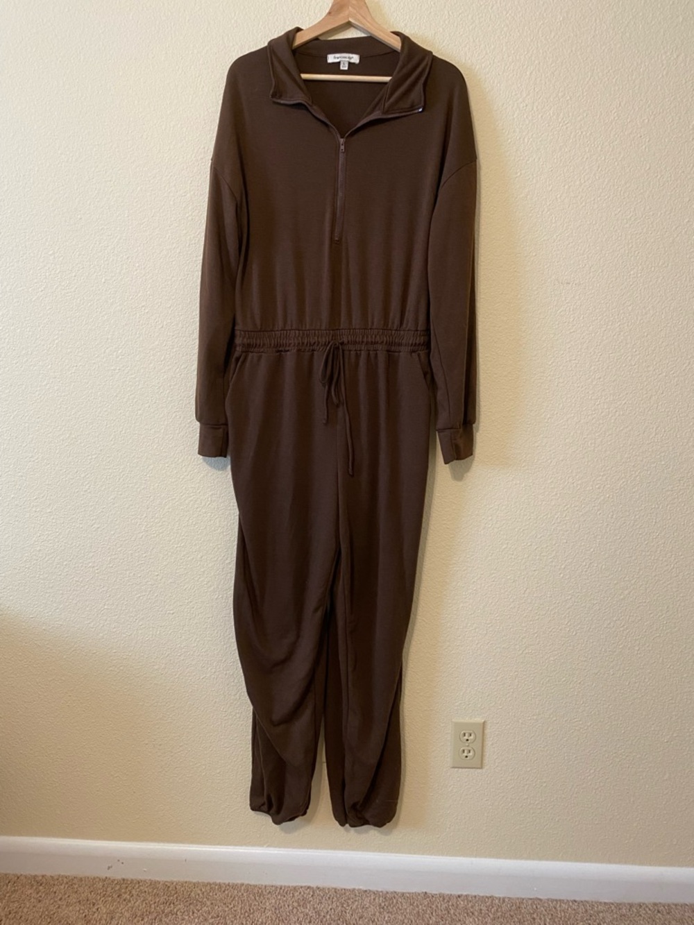 Francesca’s Brown Jumpsuit